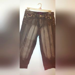 Women's Brown baby phat capris NWT size 18 plus